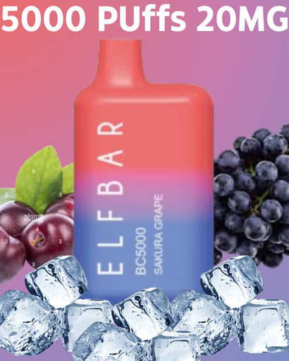 ELFBAR Sakura Grape 20MG 5000 Puffs