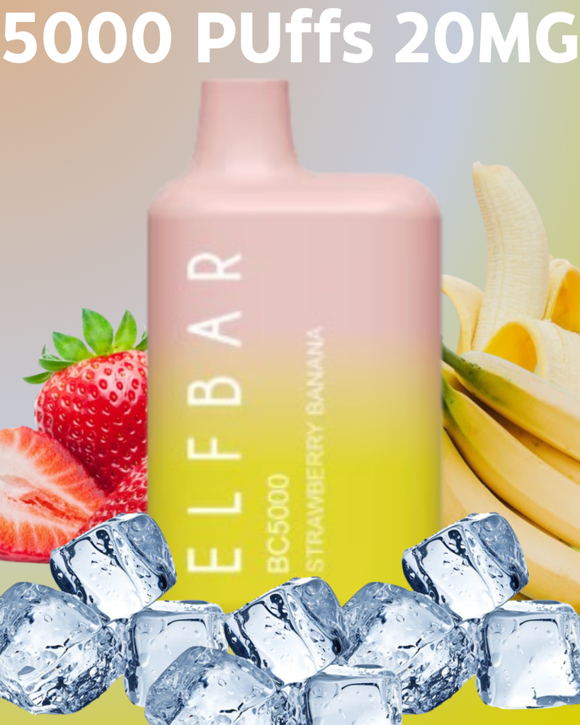 ELFBAR Strawberry Banana 20MG 5000 Puffs