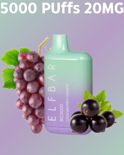 ELFBAR Cranberry Grape 20MG 5000 Puffs