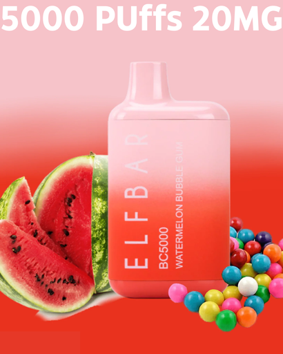 ELFBAR Watermelon Bubblegum 20MG 5000 Puffs